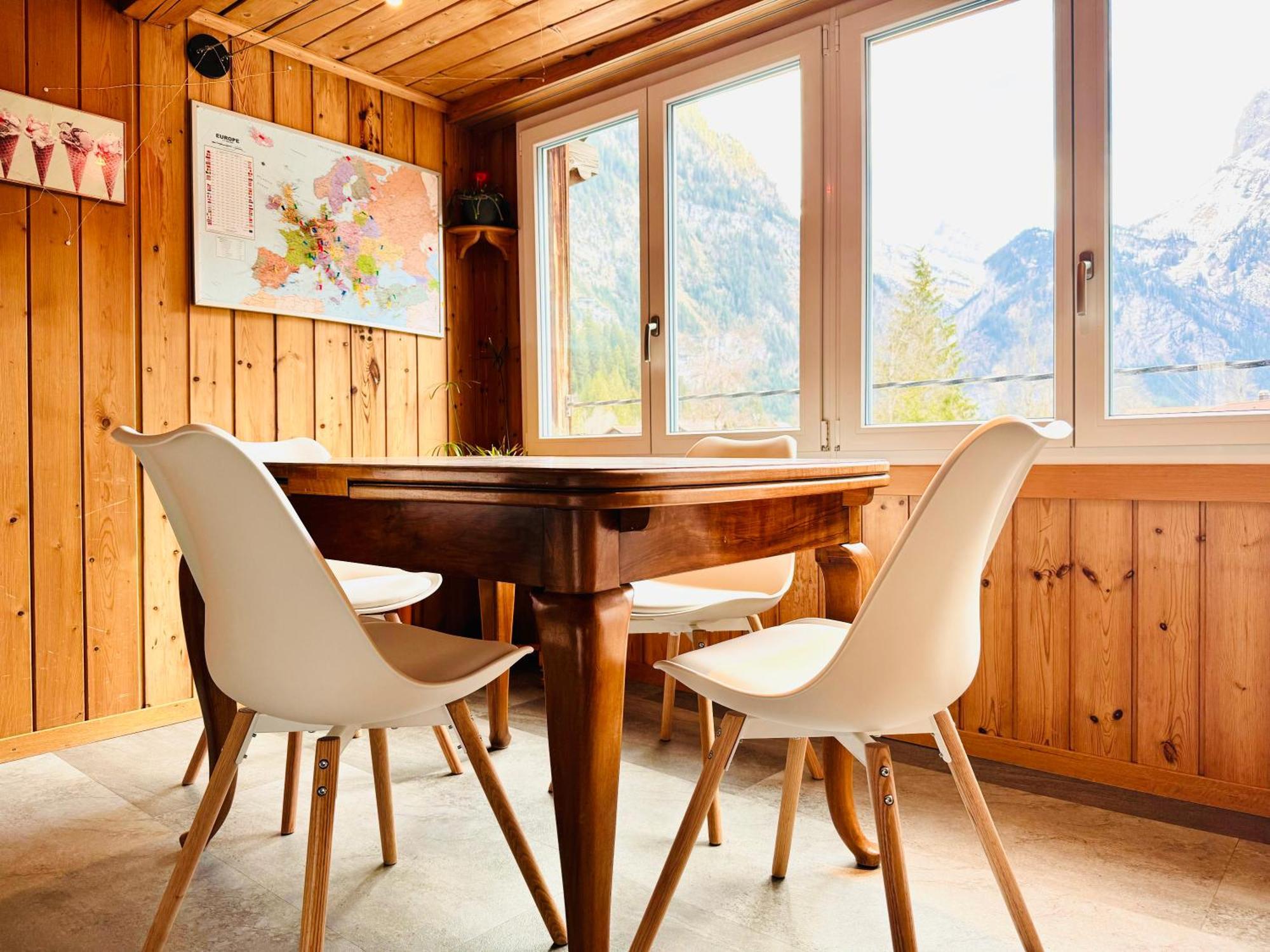 Cozy Apartment In Vintage House In Kandersteg Eksteriør billede