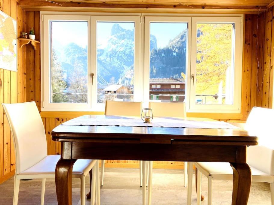 Cozy Apartment In Vintage House In Kandersteg Eksteriør billede
